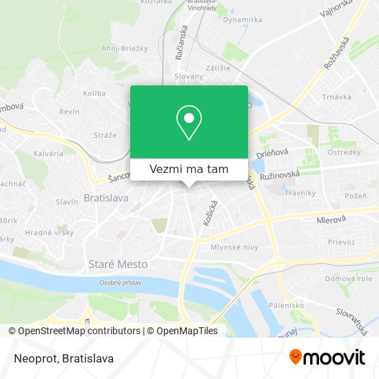 Neoprot mapa