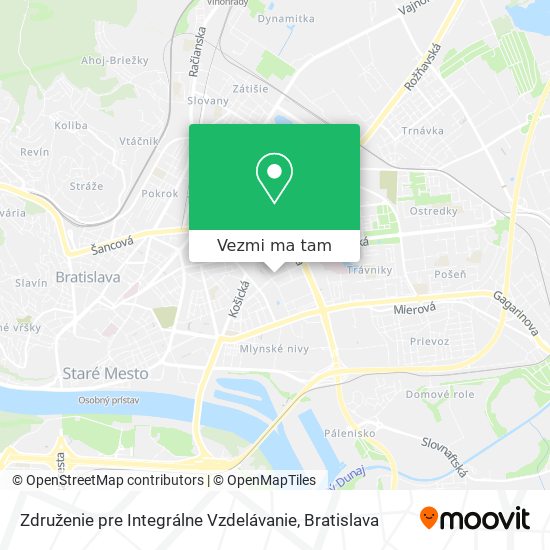 Združenie pre Integrálne Vzdelávanie mapa