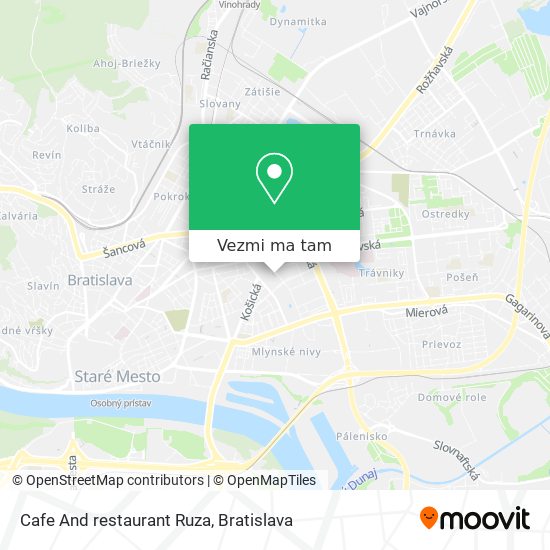 Cafe And restaurant Ruza mapa