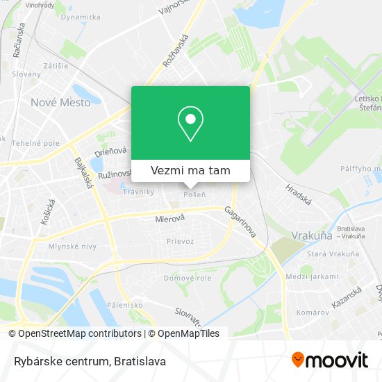 Rybárske centrum mapa