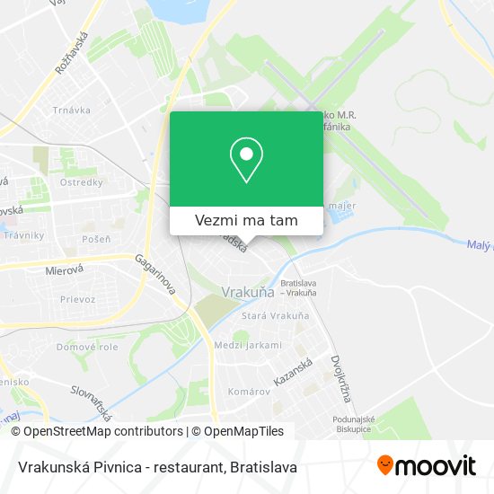 Vrakunská Pivnica - restaurant mapa