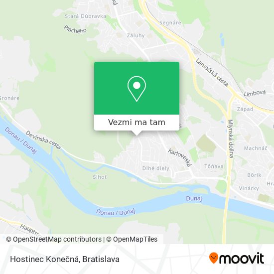 Hostinec Konečná mapa