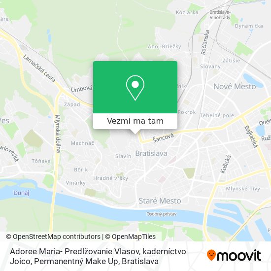 Adoree Maria- Predlžovanie Vlasov, kaderníctvo Joico, Permanentný Make Up mapa