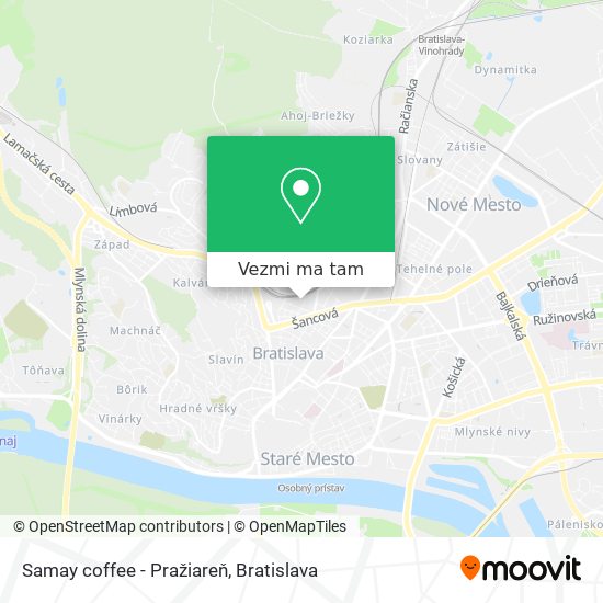 Samay coffee - Pražiareň mapa