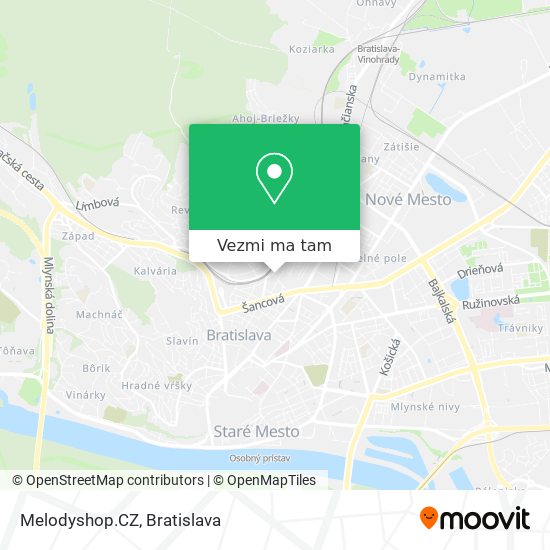 Melodyshop.CZ mapa