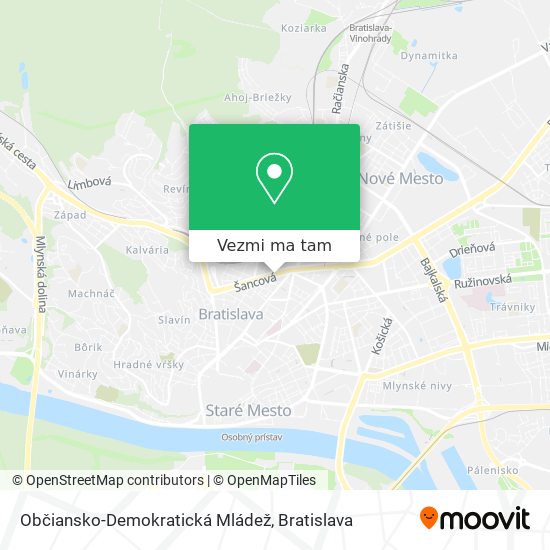 Občiansko-Demokratická Mládež mapa