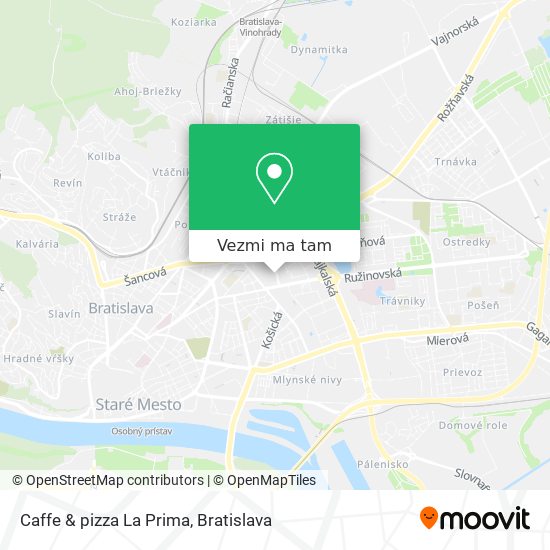 Caffe & pizza La Prima mapa