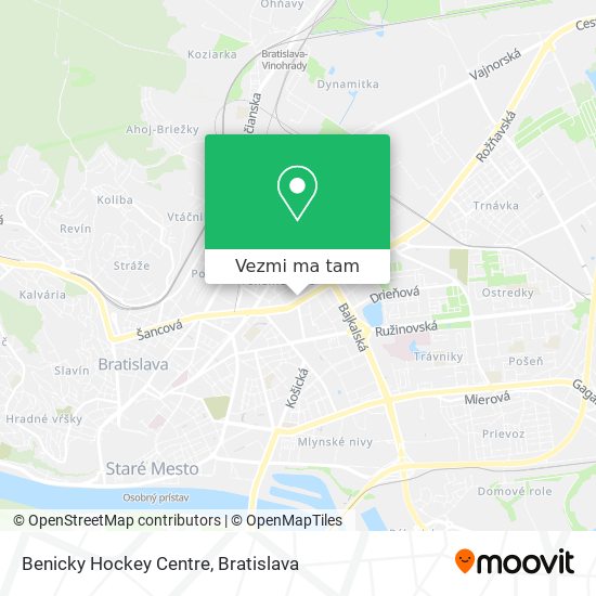 Benicky Hockey Centre mapa