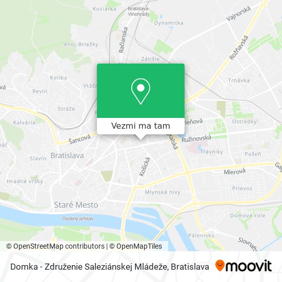 Domka - Združenie Saleziánskej Mládeže mapa