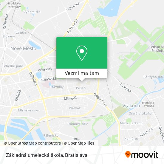 Základná umelecká škola mapa