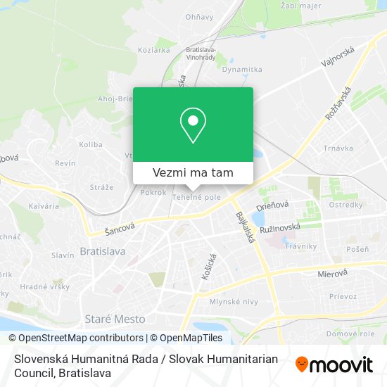 Slovenská Humanitná Rada / Slovak Humanitarian Council mapa