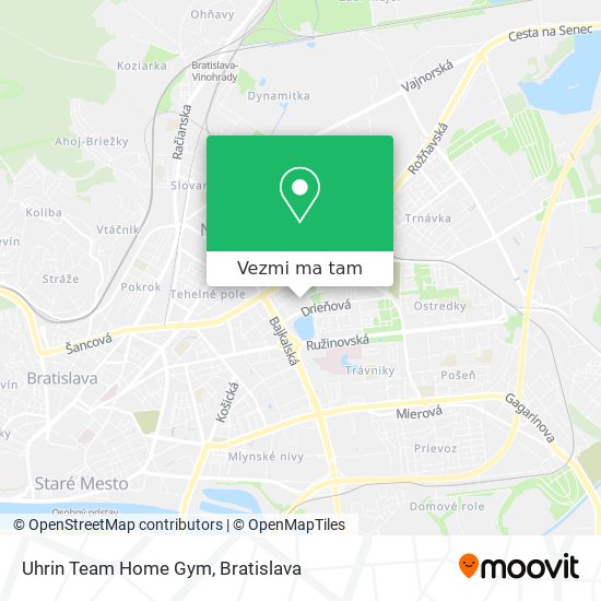 Uhrin Team Home Gym mapa