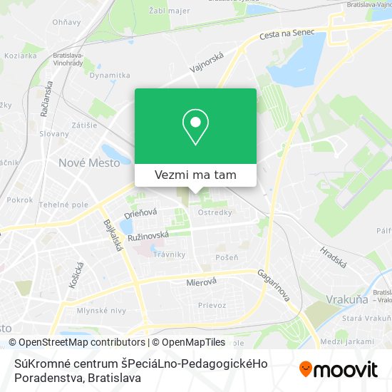 SúKromné centrum šPeciáLno-PedagogickéHo Poradenstva mapa