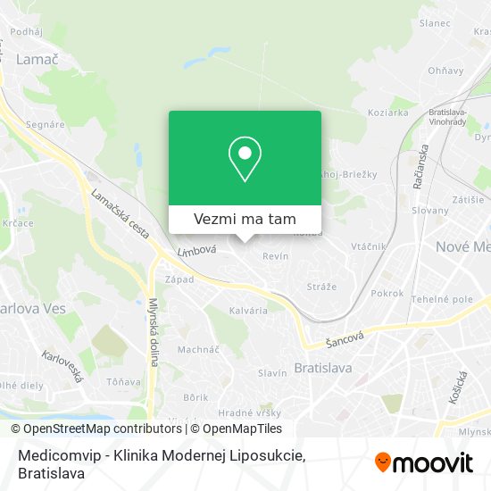Medicomvip - Klinika Modernej Liposukcie mapa