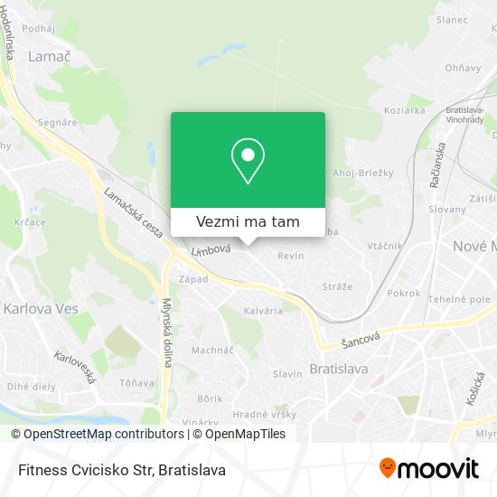 Fitness Cvicisko Str mapa