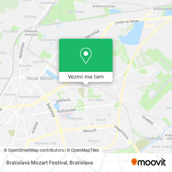 Bratislava Mozart Festival mapa