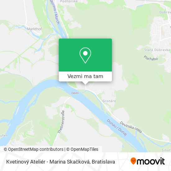 Kvetinový Ateliér - Marina Skačková mapa