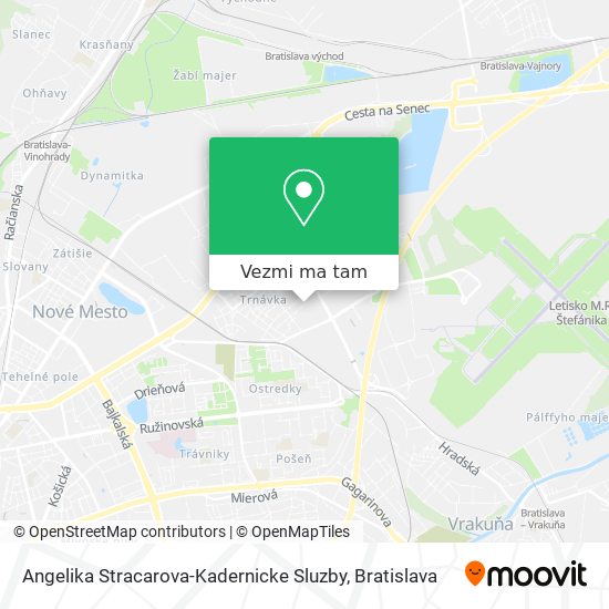 Angelika Stracarova-Kadernicke Sluzby mapa