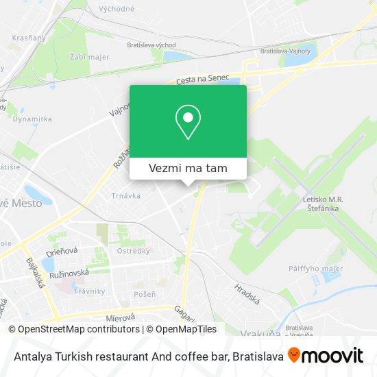 Antalya Turkish restaurant And coffee bar mapa