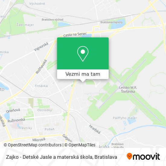 Zajko - Detské Jasle a materská škola mapa