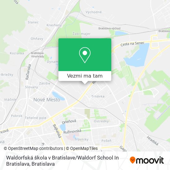 Waldorfská škola v Bratislave / Waldorf School In Bratislava mapa