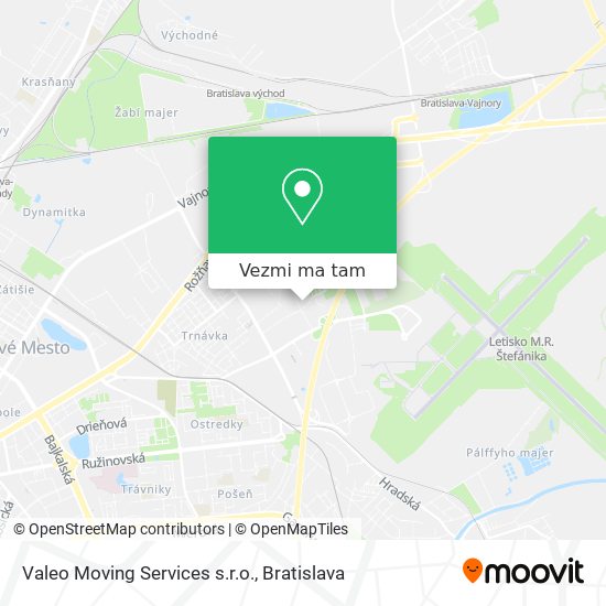 Valeo Moving Services s.r.o. mapa