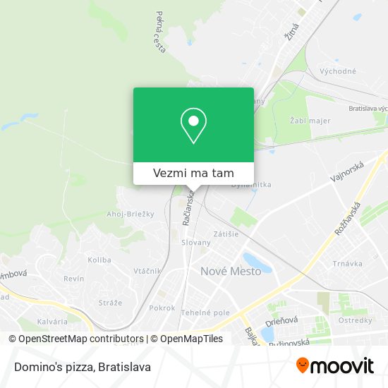 Domino's pizza mapa