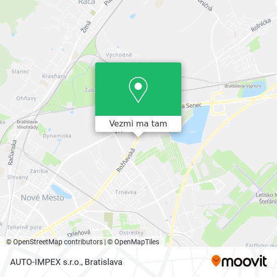AUTO-IMPEX s.r.o. mapa