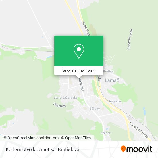 Kaderníctvo kozmetika mapa