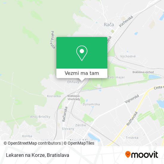 Lekaren na Korze mapa