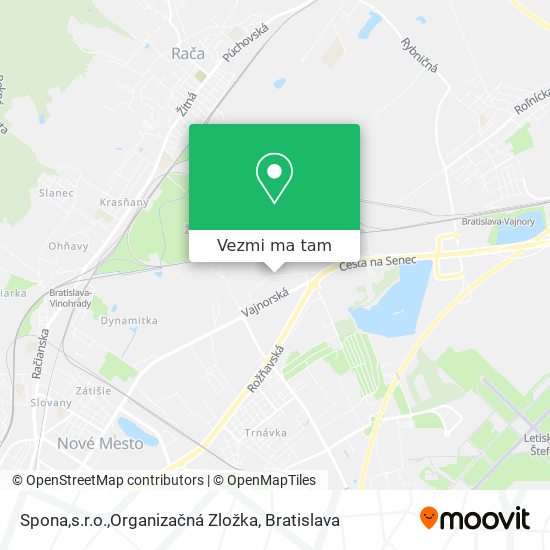 Spona,s.r.o.,Organizačná Zložka mapa