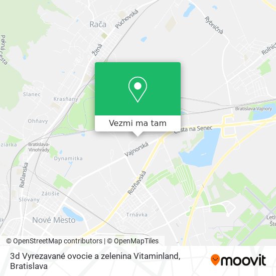 3d Vyrezavané ovocie a zelenina Vitaminland mapa