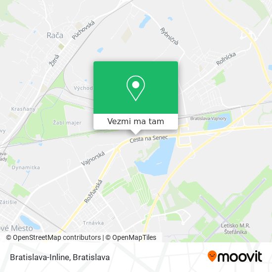 Bratislava-Inline mapa