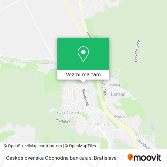 Ceskoslovenska Obchodna banka a s mapa