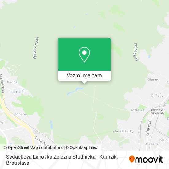 Sedackova Lanovka Zelezna Studnicka - Kamzik mapa