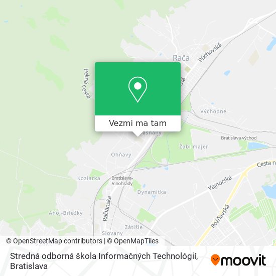 Stredná odborná škola Informačných Technológií mapa