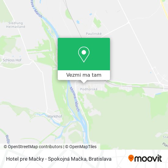 Hotel pre Mačky - Spokojná Mačka mapa