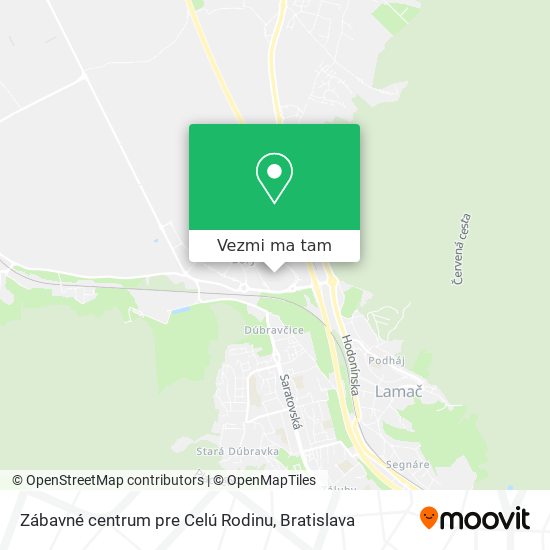 Zábavné centrum pre Celú Rodinu mapa