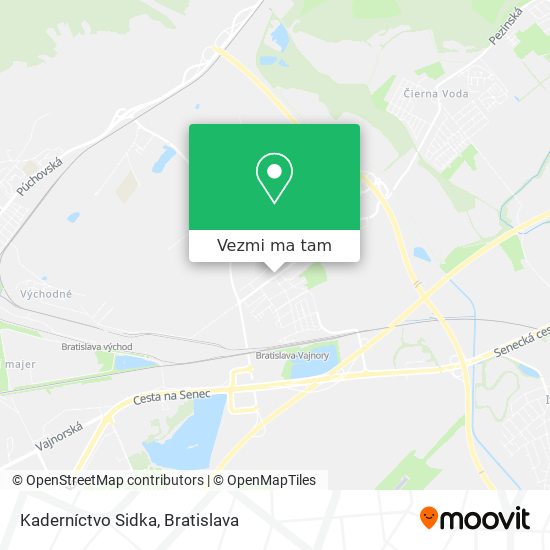 Kaderníctvo Sidka mapa