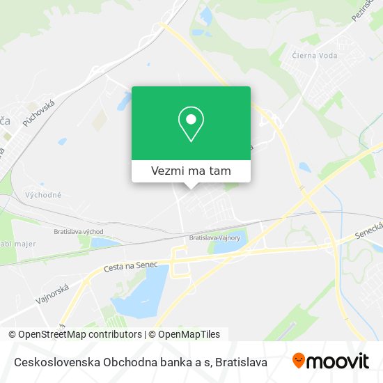 Ceskoslovenska Obchodna banka a s mapa