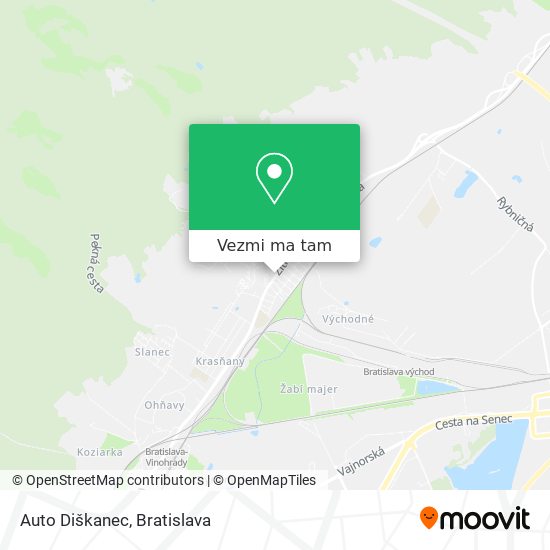 Auto Diškanec mapa