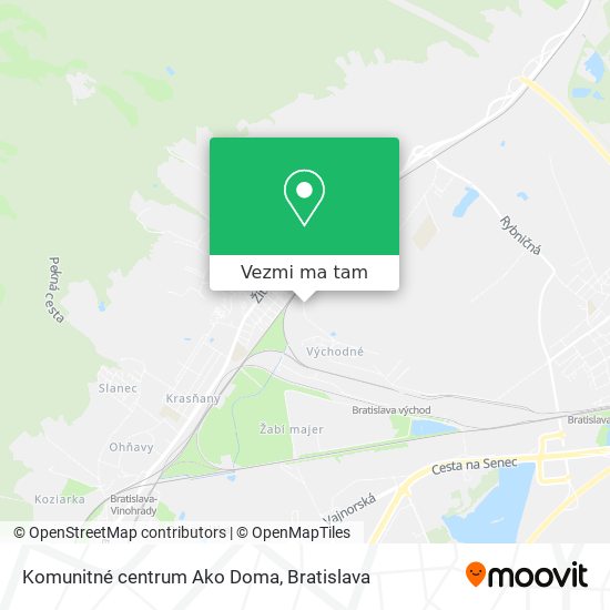 Komunitné centrum Ako Doma mapa