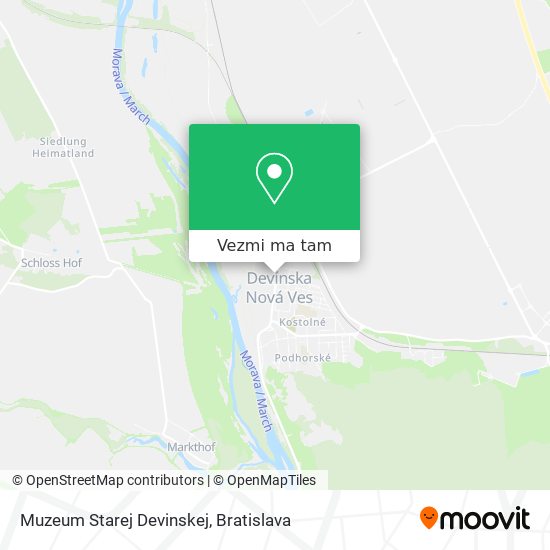 Muzeum Starej Devinskej mapa