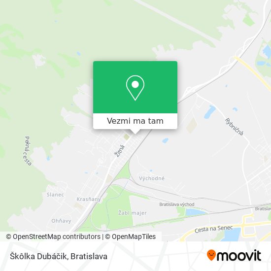 Škôlka Dubáčik mapa