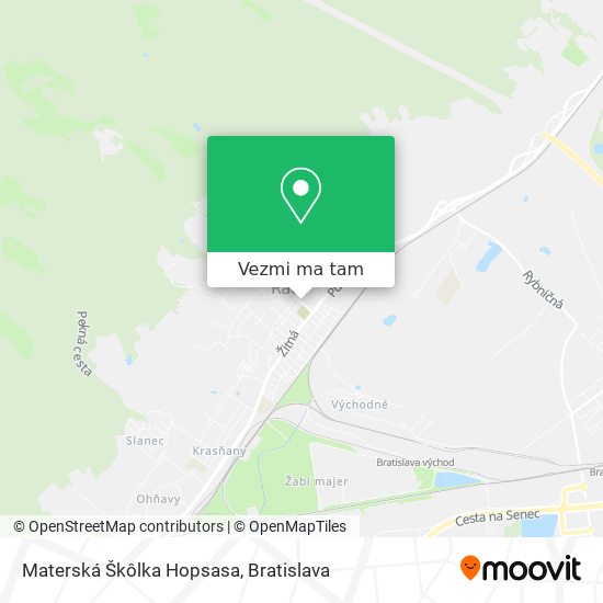 Materská Škôlka Hopsasa mapa