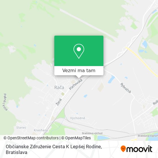 Občianske Združenie Cesta K Lepšej Rodine mapa