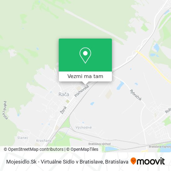 Mojesidlo.Sk - Virtuálne Sídlo v Bratislave mapa