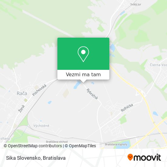 Sika Slovensko mapa