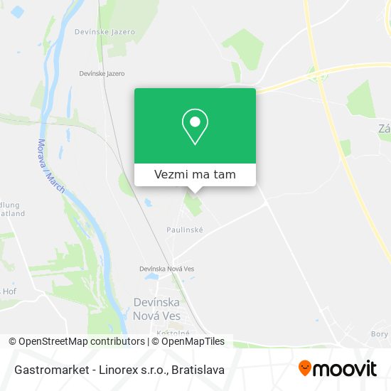 Gastromarket - Linorex s.r.o. mapa