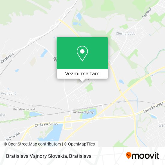 Bratislava Vajnory Slovakia mapa